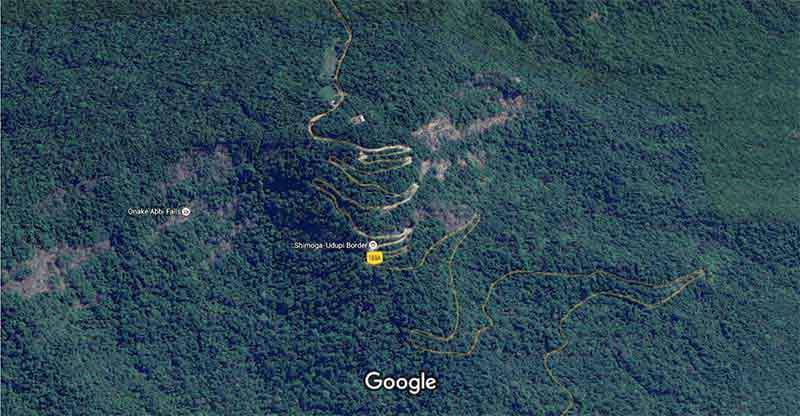 Agumbe satellite view